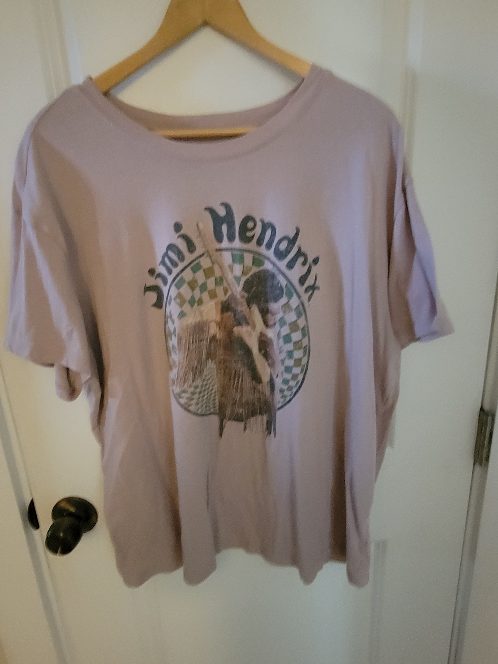Jimi Hendrix Graphic Tee in Dusty Lavender